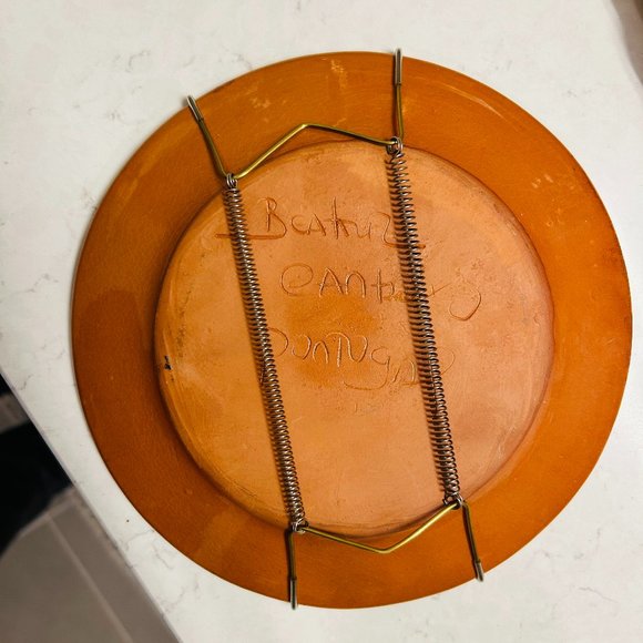 Painted Ceramic Plate - Picture 2 of 3